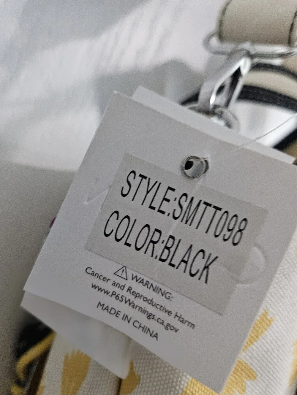 Cee Klein Canvas Pasta Motif Tote Bag NWT